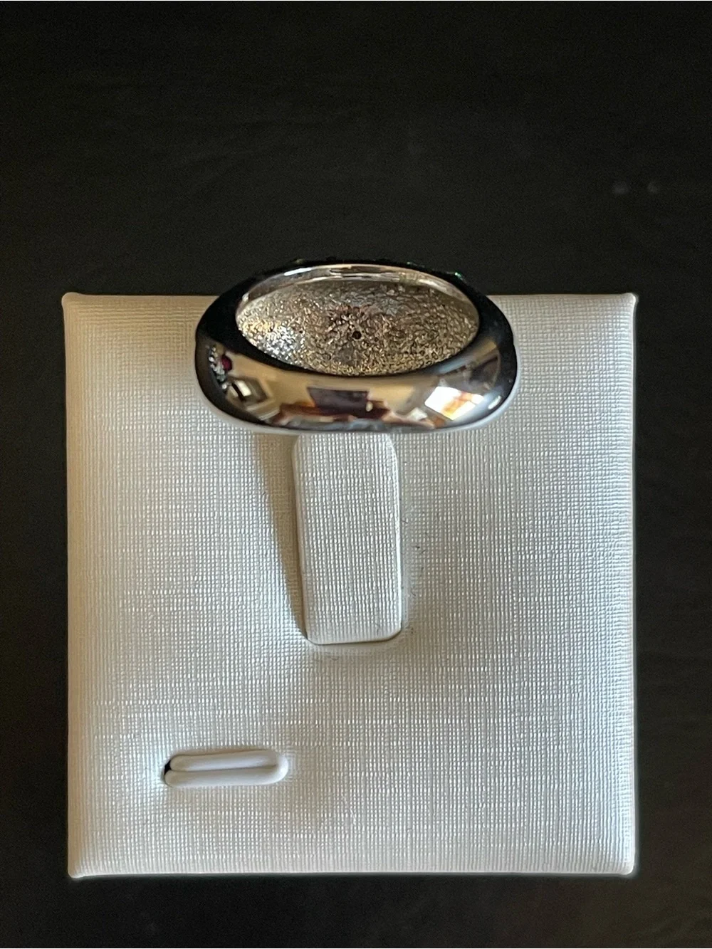 Green Crystal Cocktail dome Ring